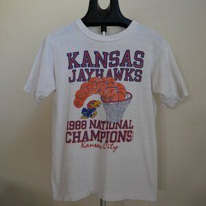 Vintage Kansas Jayhawks 1988 National Champions Short Sleeve Shirt